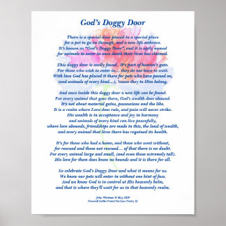 Poem: Special Memories of Pets, FL Poster (Matte)