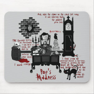 'Poe's Madness' (Version 2) Mousepad