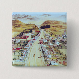 Poestenkill, New York, c.1855 15 Cm Square Badge