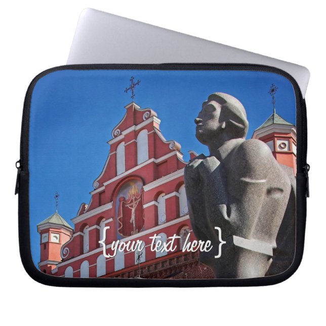 Poet Adomas Mickevicius, Vilnius Laptop Sleeve (Front)