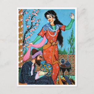 Poet and Dancing Nymph postcard