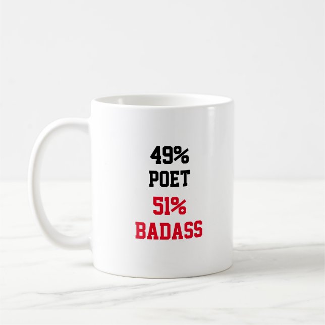 Poet Badass Coffee Mug (Left)