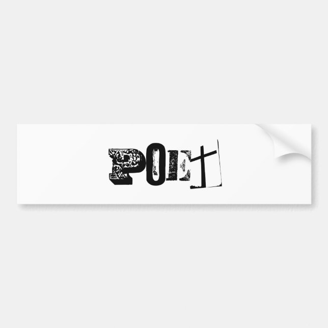Poet Bumper Stick Sticker (Front)