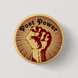 Poet Power 2 3 Cm Round Badge