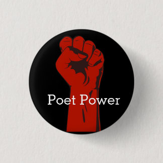 Poet Power 3 Cm Round Badge