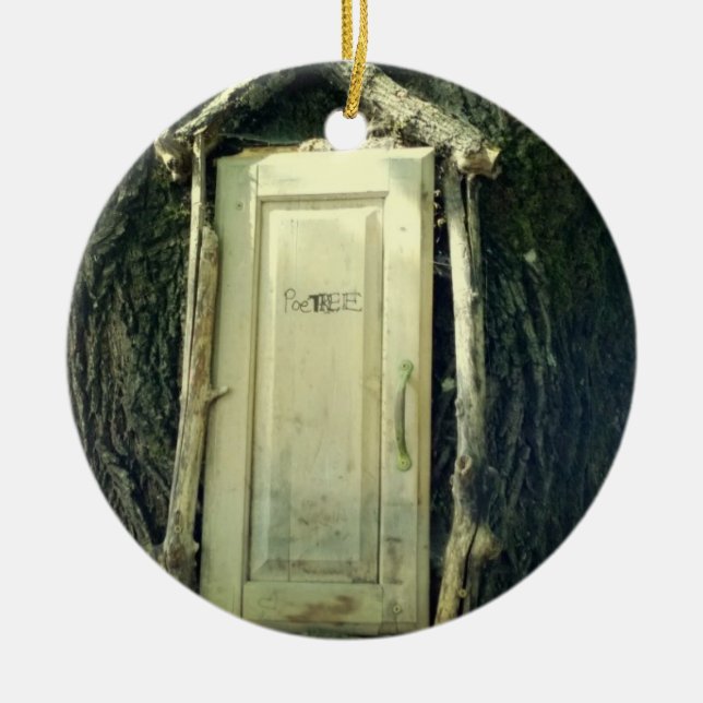 Poet Tree Ceramic Tree Decoration (Front)