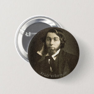 Poet Walt Whitman in New Orleans 6 Cm Round Badge