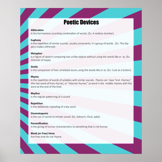 Poetic Devices Poster *UPDATED* (Front)
