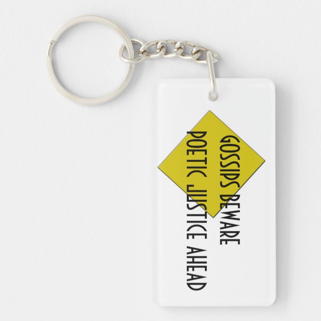 POETIC JUSTICE KEYCHAIN (Front)