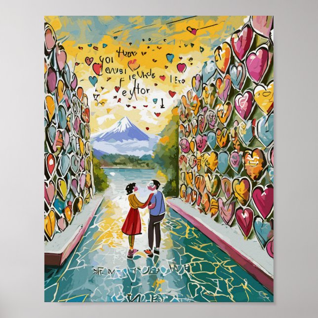 Poetic Play: Magnetic Love Poetry Wall Poster (Front)