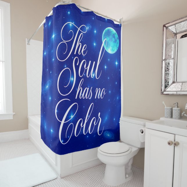 'Poetic Quotes Collection' Shower Curtain (In Situ)