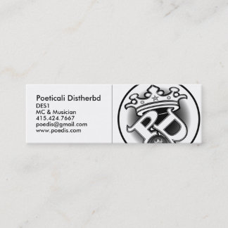 Poeticali Distherbd, MC Card