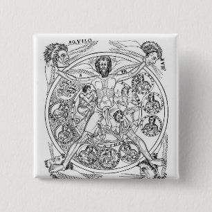 Poetry and Music 15 Cm Square Badge