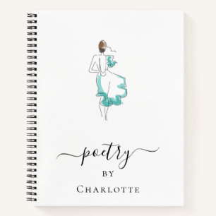 Poetry artwork name typography notebook