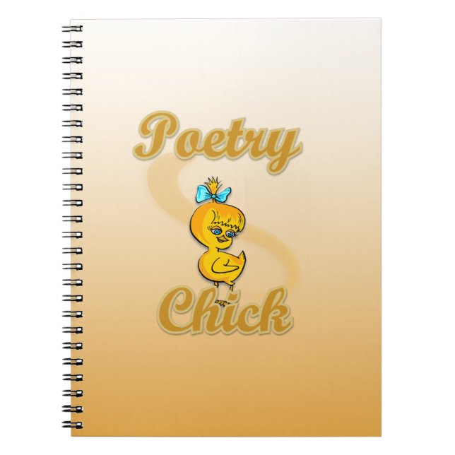 Poetry Chick Spiral Notebook (Front)