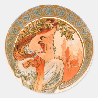 Poetry Classic Round Sticker