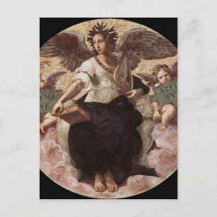 Poetry, from the 'Stanza della Segnatura' Raphael Postcard