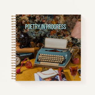 "Poetry in Progress" Hardcover Notebook