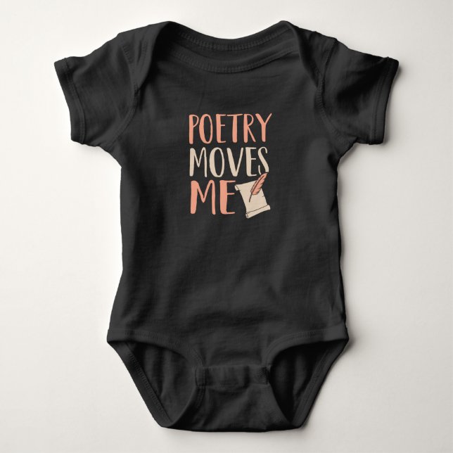Poetry Moves ME Baby Bodysuit (Front)