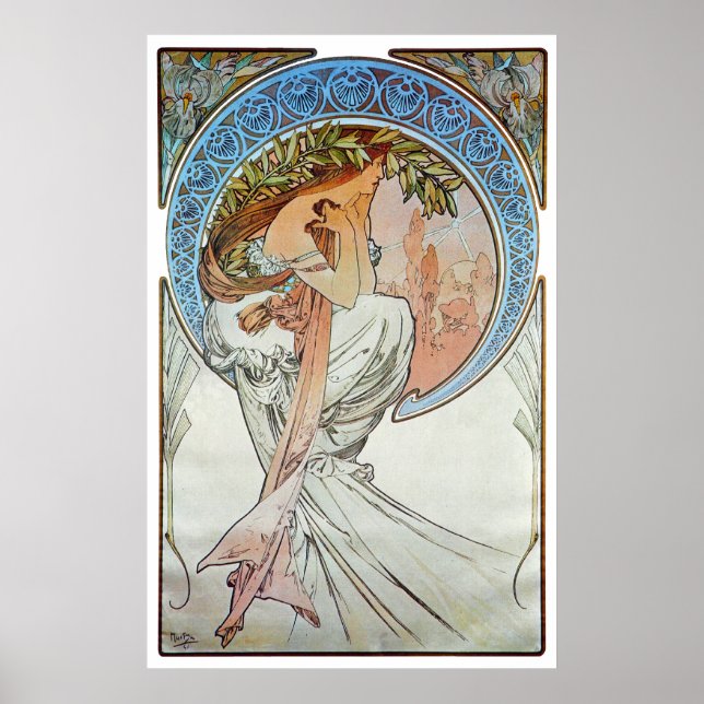 Poetry, Mucha Poster (Front)