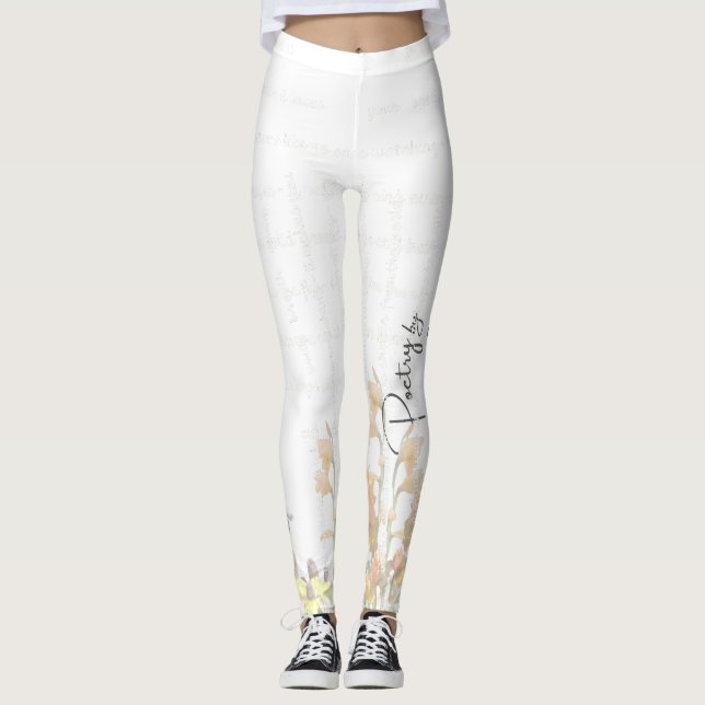 “Poetry Painted Softly” – Leggings  (Front)