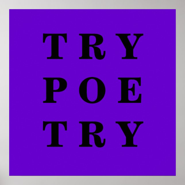 Poetry Poster (Front)