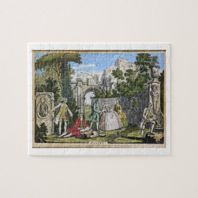 Poetry, pub. by Robert Sayer (fl.1750-80) c.1750 ( Jigsaw Puzzle (Horizontal)