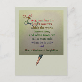 Poetry quote wisdom postcard