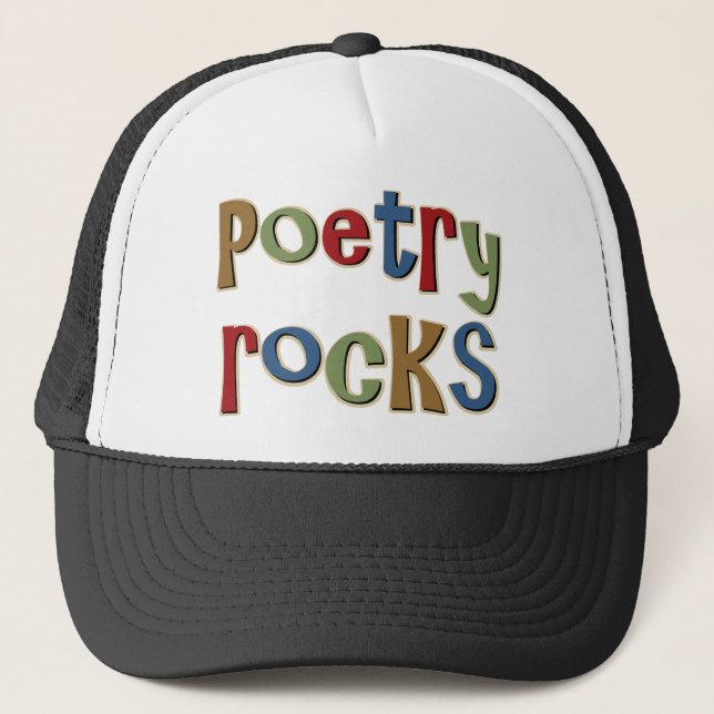 Poetry Rocks Trucker Hat (Front)