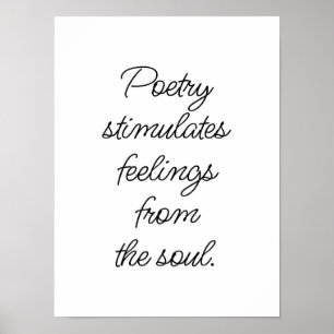 Poetry Stimulates Poster