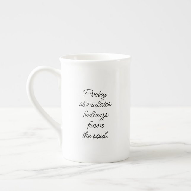 Poetry Stimulates Speciality Mug (Left)