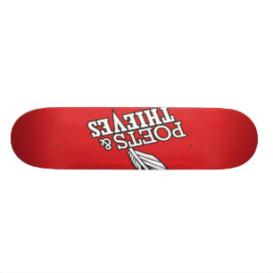Poets and Thieves "The Name" Red Skateboard