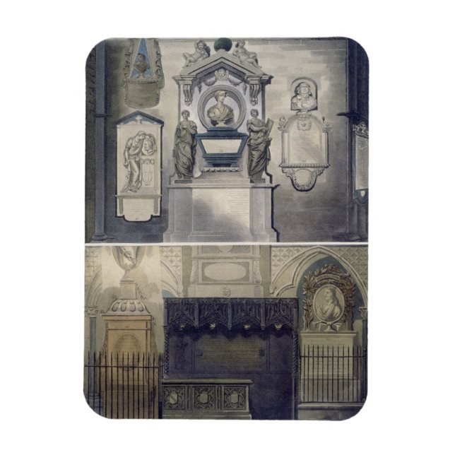 Poets' Corner, plate F from 'Westminster Abbey', e Magnet (Vertical)