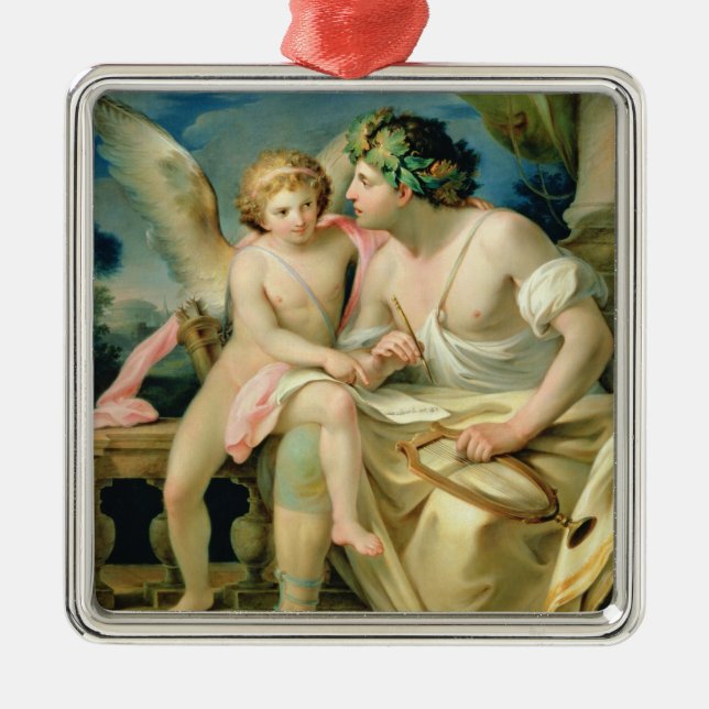 Poet's Inspiration, 1785 Metal Tree Decoration (Front)