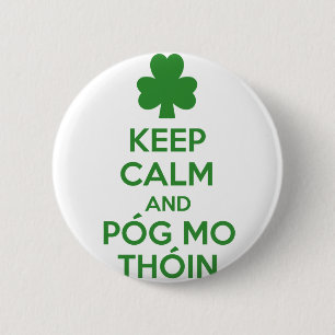 Pog mo thoin 6 cm round badge