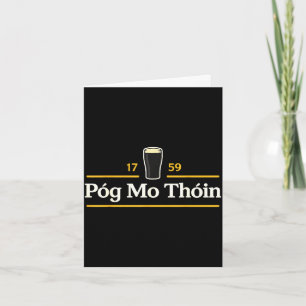 Póg mo thóin funny pog mo thoin irish st patricks card