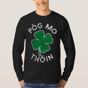 Pog Mo Thoin Lucky C St Patrick's Day Distress T-Shirt