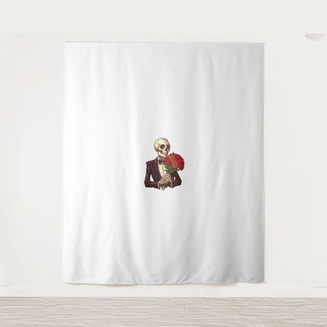 Pogo Bones – Crazy Skeleton on the Move Tapestry (Front)