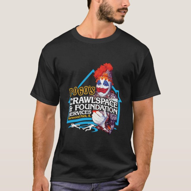 Pogo'S Crawlspace Foundation - Scary Serial Killer T-Shirt (Front)