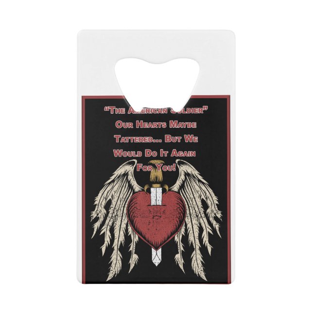 Poignant American Soldier Tattered Hearts (Front)