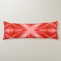 Poinciana Red Milky White Cloudy Abstract Design