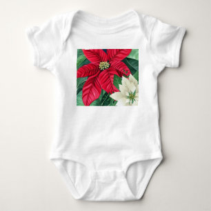 Poinsettia Baby Bodysuit