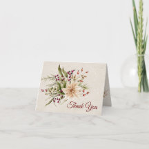 Poinsettia & Berries Elegant Wedding