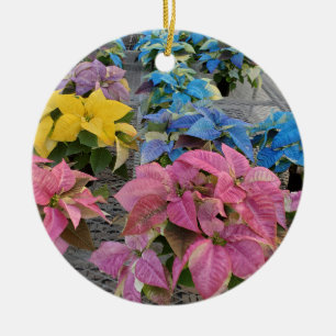 Poinsettia Ceramic Tree Decoration