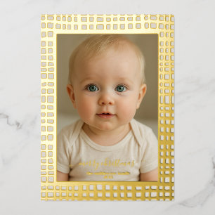 Poinsettia Chequered merry Christmas Photo real