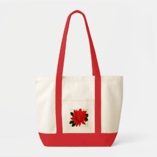 Poinsettia Christmas Bag
