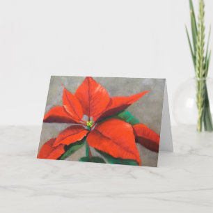 Poinsettia Christmas Card