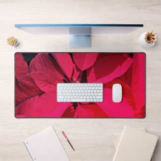 Poinsettia / Christmas Decor Desk Mat