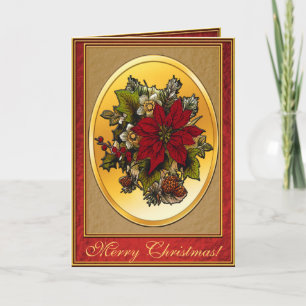 Poinsettia Christmas Greeting Card