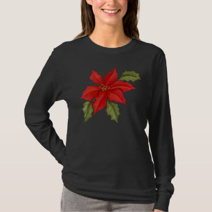 Poinsettia Christmas T-Shirt